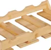Relaxdays stojan na víno s držákem na sklenice, 8 lahví a 6 Náhled obrázku produktu 5