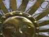 Traumschöne Wanddekoration, Sonne, Eisen, golden patiniert, Produktbild-Vorschau 2