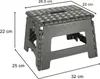 KIK KX4404_1 Protiskluzová skládací stolička 22 cm tmavě Náhled obrázku produktu 10