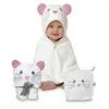 HECKBO Baby Kapuzenhandtuch Maus mit Waschlappen | 90x100 Produktbild-Vorschau 1
