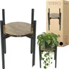 Blumenständer aus Metall, Holz, stehend, Loft, Ständer, Produktbild-Vorschau 15