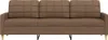vidaXL 3-Sitzer-Sofa Braun 210 cm Stoff Produktbild-Vorschau 4