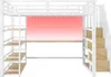 Merax Etagenbett 140x200 cm, mit USB, LED, Metall Hochbett Produktbild-Vorschau 7