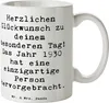 Mr. & Mrs. Panda Tasse Spruch 1930 Geburtstag - Weiß - Produktbild-Vorschau 1