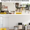 Collage showing different room settings with furniture, including a dining room, living room, and office. Produktbild-Vorschau