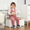 HOMCOM Spielzeugtruhe, Kinder-Aufbewahrungsbank mit Produktbild-Vorschau 2
