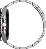 Side view of a smartwatch with a metal band. Voir les images du produit