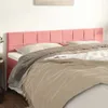 The Living Store Kopfteile 2 Stk. Rosa 80x5x78/88 cm Samt Produktbild-Vorschau 2