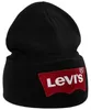 Levi's Herren Oversized Batwing Beanie Strickmütze, Schwarz Produktbild-Vorschau 2