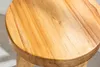 Massivholz Hocker BALI 45cm rund Teak Beistelltisch Produktbild-Vorschau 4