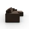 Gepolstertes Ecksofa CARLOS XL Cord Poso 06 Produktbild-Vorschau 4