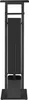 A black toilet brush set with a stand and holder. Produktbild-Vorschau