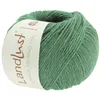 A ball of green yarn with a label. Produktbild-Vorschau