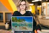 MuchoWow® Laptop Aufkleber Sticker Cover Strand - Angeln - Produktbild-Vorschau 5