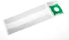 A vacuum cleaner bag with a green plastic connector is shown against a white background. Produktbild-Vorschau