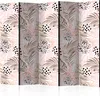 5-teiliger Doppelseitiger Vlies Paravent - Pink Palm Leaves Produktbild-Vorschau 1