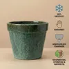 Teramico Keramik Pflanzkübel "Round Plain" Grün - Ø 38cm Produktbild-Vorschau 5
