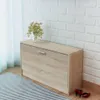 vidaXL Panca per scarpe in rovere 80x24x45 cm Anteprima dell’immagine prodotto 9