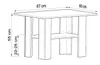 MATKAM Couchtisch Ł1, H 55 x B 87 x T 60 cm, mit Produktbild-Vorschau 3