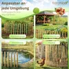 Floranica Staketenzaun aus Haselnuss Kastanie 1 laufender Produktbild-Vorschau 8