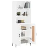 vidaXL Highboard Weiß 69,5x34x180 cm Holzwerkstoff Produktbild-Vorschau 3