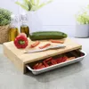 HI Schneidebrett mit Tablett 38x27x7 cm Bambus Produktbild-Vorschau 2