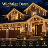 5x0,6 meter LED-lichtgordijn, kerst, sterren, lichtketting, Productafbeelding-voorbeeld 12