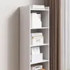 A white bookshelf filled with various items. Podgląd zdjęcia produktu