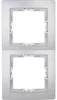Kopp 308520068 Abdeckrahmen 2-fach Paris silber Produktbild-Vorschau 1