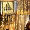 LED Lichtervorhang 3x3m Warmweiß USB mit Fernbedienung 300 Produktbild-Vorschau 10