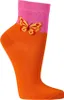 2 Paar Baumwolle Kurzschaft Socken mit Schmetterling Motiv Produktbild-Vorschau 5