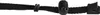 A close-up view of a black strap with adjustable plastic components, likely part of a ski or snowboard carrier. Produktbild-Vorschau