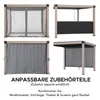 Sunjoy Aluminium Modulare Multi Lamellenpergola mit LED 3x3 Produktbild-Vorschau 3