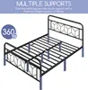 Yaheetech Metallbett Vintage Bettrahmen mit Hohem Kopfteil, Produktbild-Vorschau 8