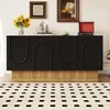 Merax Buffet moderne avec 4 portes imitation bois, design Voir les images du produit 3