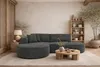 Kaiser Möbel Ecksofa L-form, Cordstoff Velo, Dunkelgrau, Produktbild-Vorschau 1