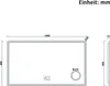 AICA LED Badspiegel mit Bluetooth 140x80cm Uhr Beschlagfrei Produktbild-Vorschau 8