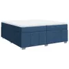 Boxspringbett mit Matratze Blau 200x200 cm Stoff Produktbild-Vorschau 1