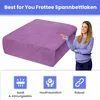 Frottee Spannbettlaken mit Gummizug 200x220 cm Violett – Produktbild-Vorschau 7