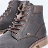 Close-up of a brown leather boot. Produktbild-Vorschau