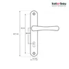 A technical drawing of a door handle with dimensions indicated. Produktbild-Vorschau