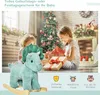 HOMCOM Schaukelpferd Plüsch Schaukeltier Babyschaukel Produktbild-Vorschau 3