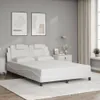 Bettgestell "Viana" mit LED ohne Matratze Weiß 140x190 cm Produktbild-Vorschau 4