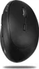 A black wireless vertical mouse is shown against a white background. Produktbild-Vorschau