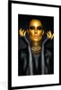 MuchoWow® MuchoWow® Gerahmtes Poster Frau - Porträt - Gold Produktbild-Vorschau 1