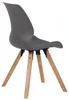 4er Set Stuhl Luna Kunststoff grau Produktbild-Vorschau 3