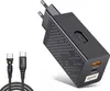USB-C Ladegerät 65W USB C - inklusive 2 meter kabel - Fast Produktbild-Vorschau 1