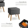TecTake 403976, Šedá, Polyester, MDF Náhled obrázku produktu 3