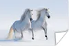 MuchoWow® Poster Winter - Pferde - Schnee 120x80 cm - Produktbild-Vorschau 1