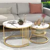 Set aus zwei runden Couchtischen – Moderne Beistelltische – Produktbild-Vorschau 3